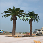 Grands palmiers en plastique artificiels de date de palmier grand extérieur à feuilles persistantes bon marché de date pour le jardin