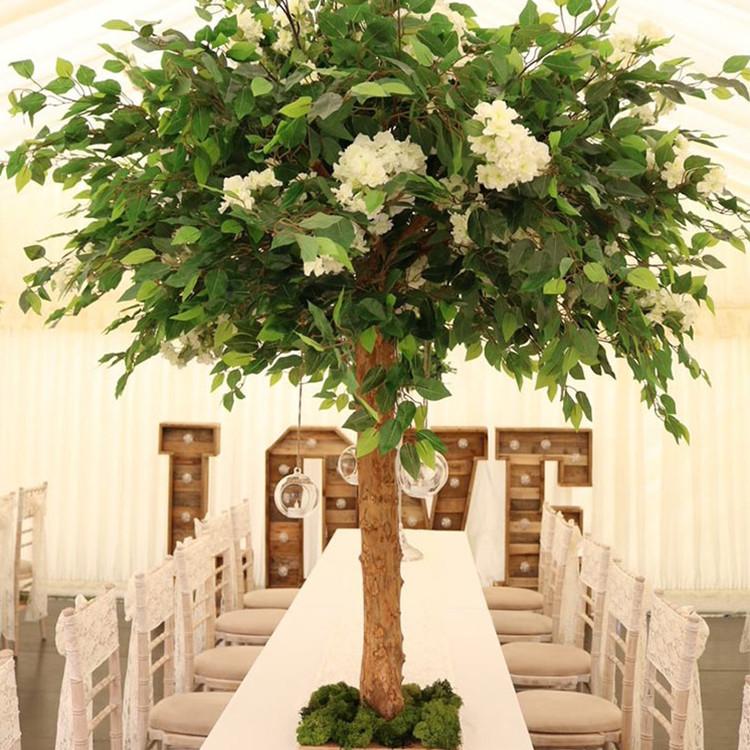 arbre artificiel de fleur de 1m, faux Cherry Blossom Tree For Wedding blanc d'ODM