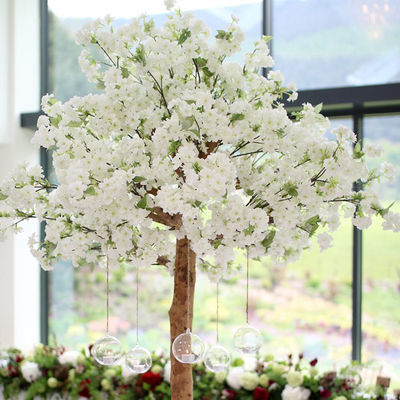 Arbre de fleur de Faux d'OEM 1.5m, Cherry Blossom Tree With blanc artificiel 5 ans de durée