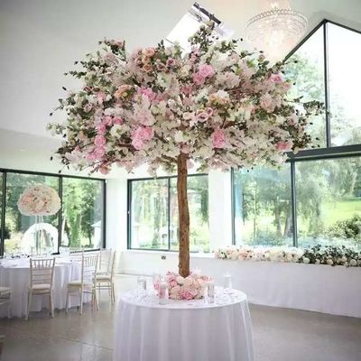 Arbre artificiel en plastique de fleur de DIY, Faux directement décoré Sakura Tree