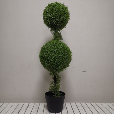 Dajia arbre artificiel de 4 pieds, boules de buis de Faux extérieures avec 15 ans de durée